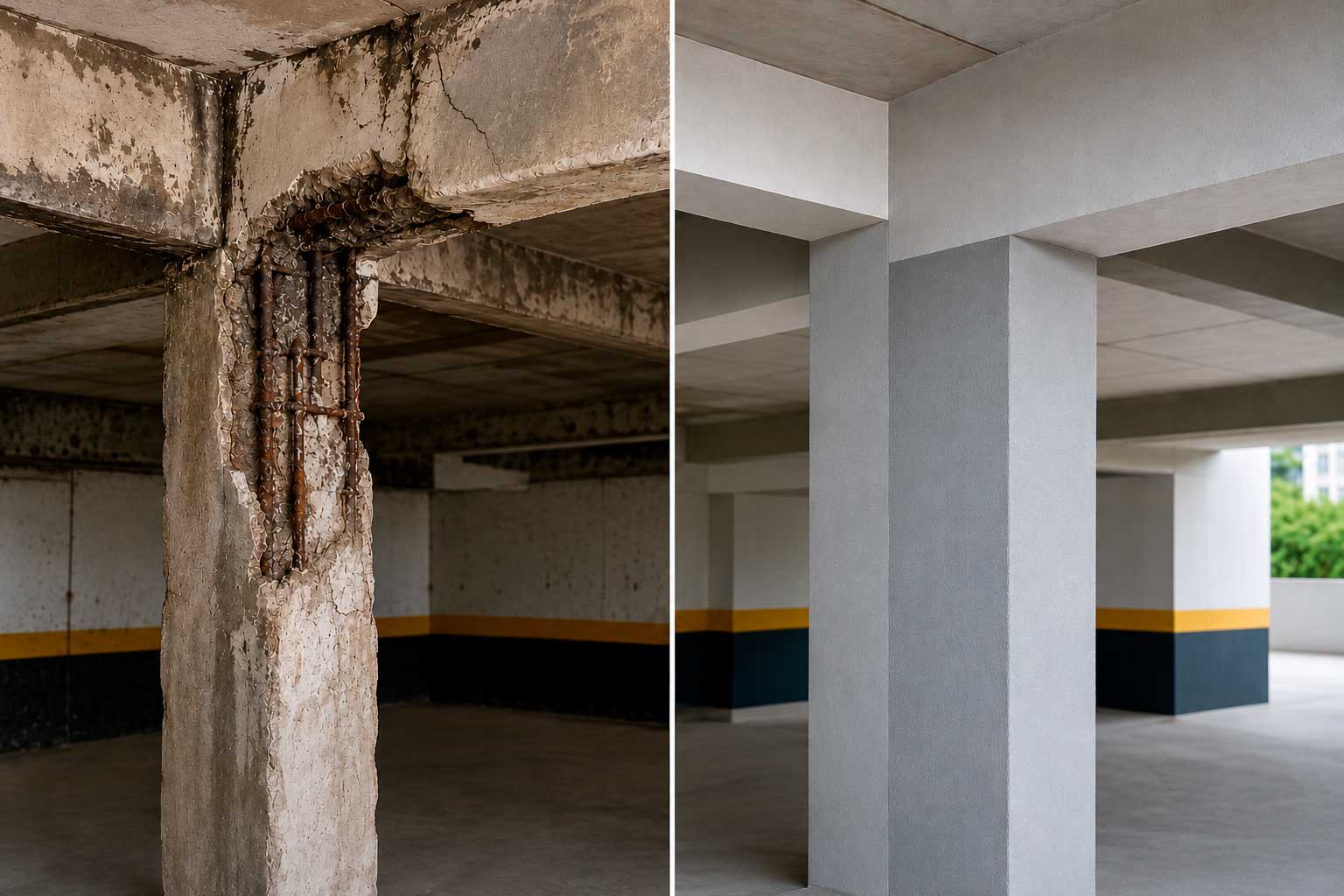 Antes e Depois de um Problema Estrutural