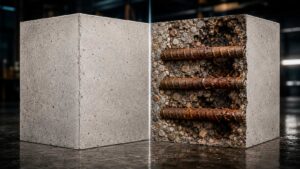 Corrosão sem ferrugem: o risco oculto que pode comprometer estruturas de concreto