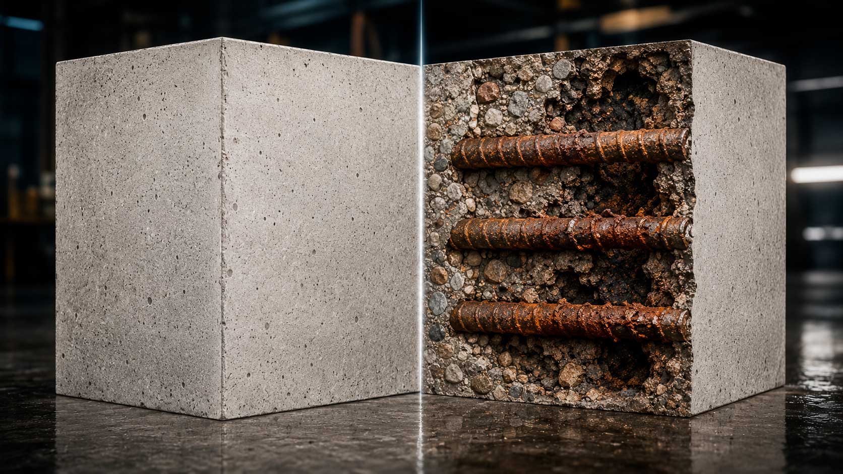 Corrosão sem ferrugem: o risco oculto que pode comprometer estruturas de concreto